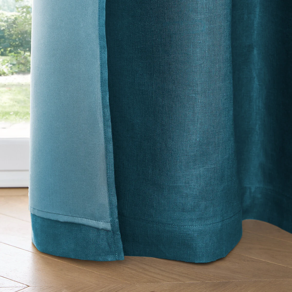 Private Washed Linen Curtain with Eyelet Header – image 6