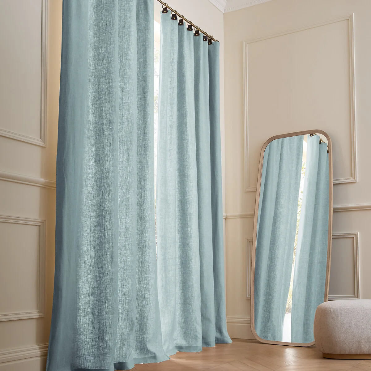 Private Lined 100% Washed Linen Curtain – image 2