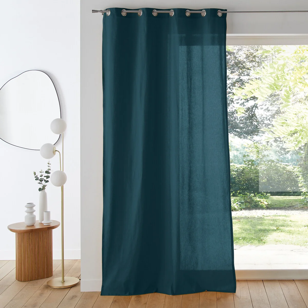 Scenario 100% Cotton Curtain with Eyelets – image 1