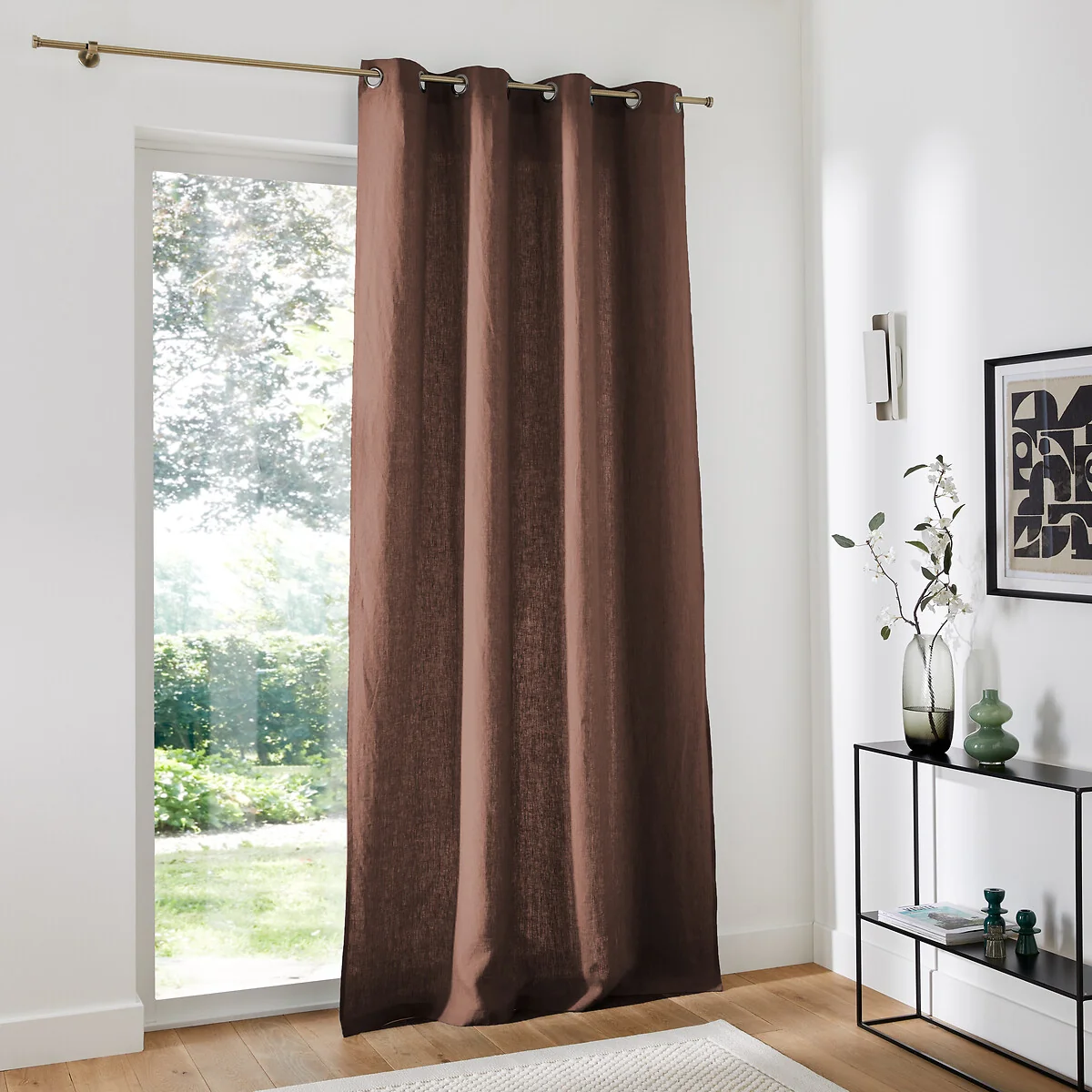 Onega Washed Linen Curtain with Eyelets – image 2