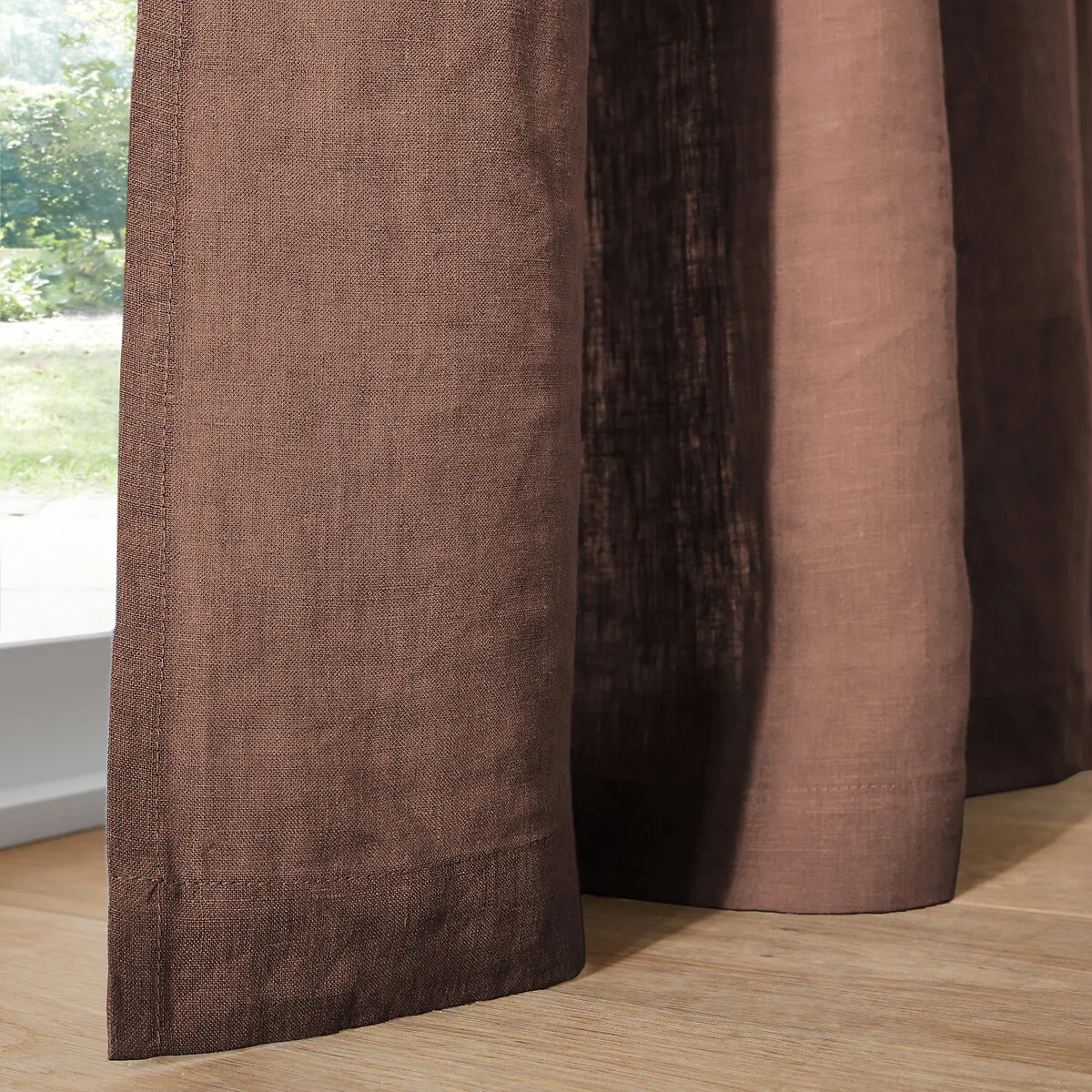 Onega Washed Linen Curtain with Eyelets – image 3