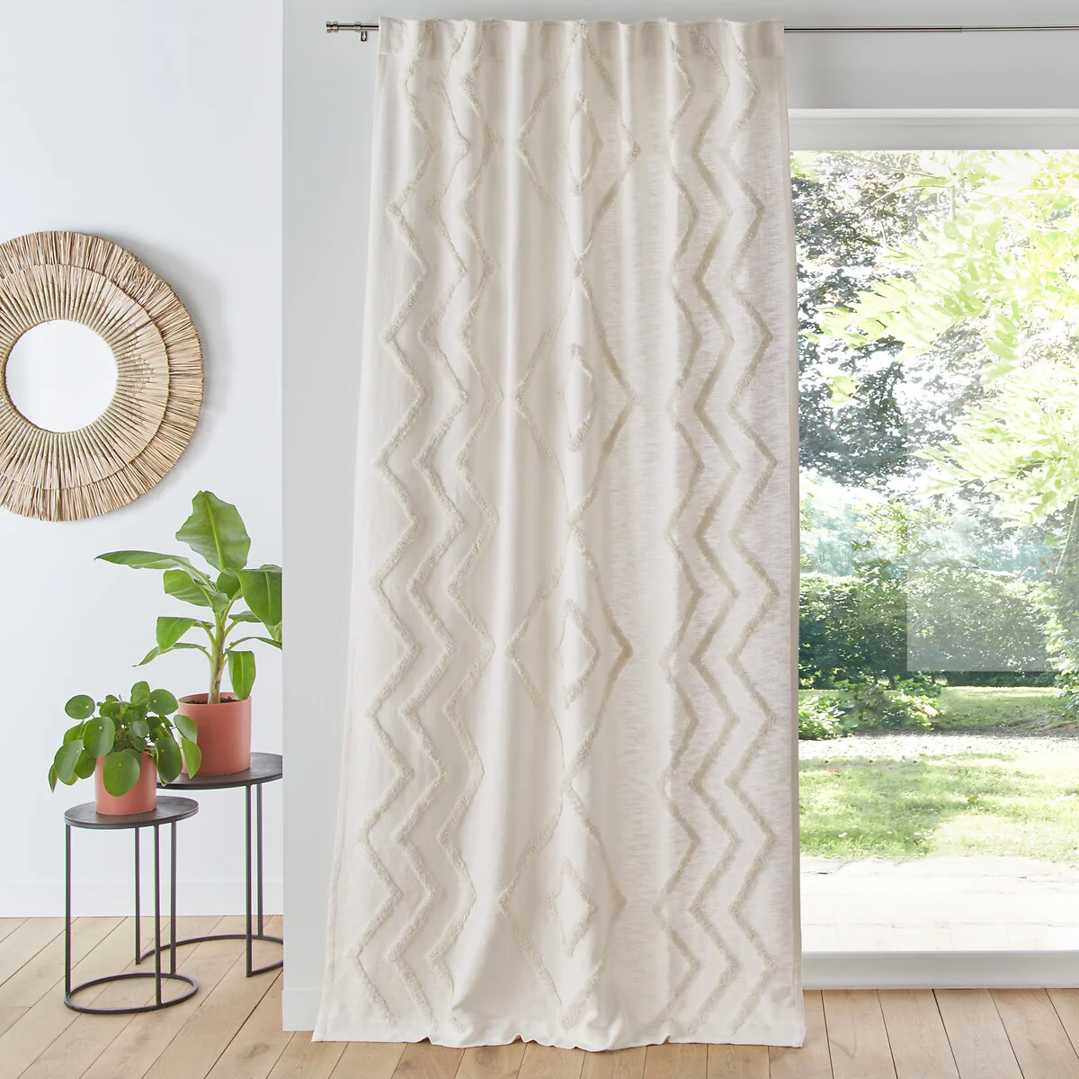 Assa Tufted Hidden Hook Cotton Curtain – image 2