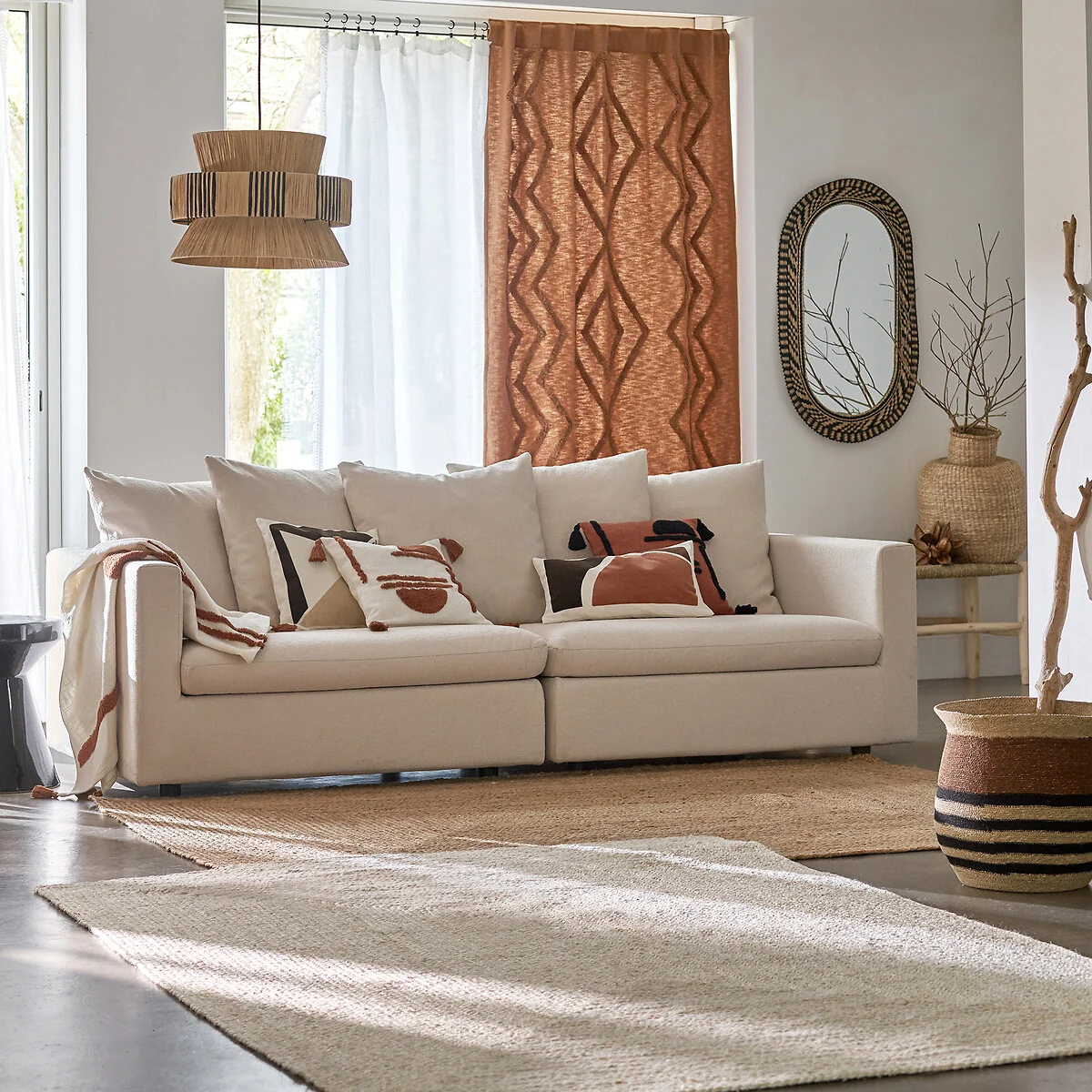 Assa Tufted Hidden Hook Cotton Curtain – image 7