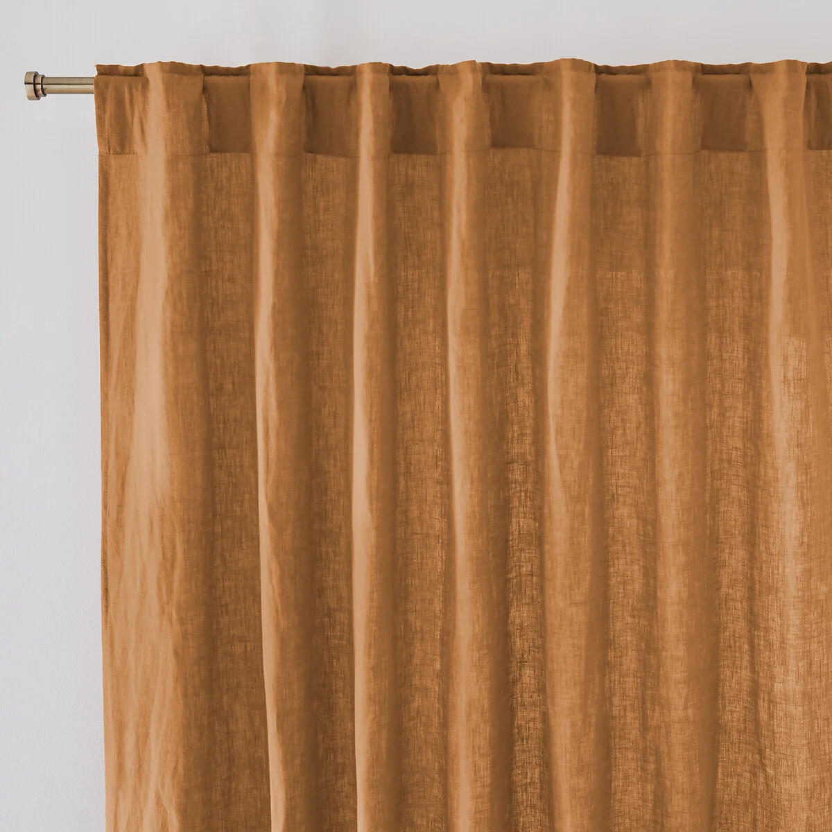 Onega Washed Linen Single Curtain with Concealed Tabs – image 2
