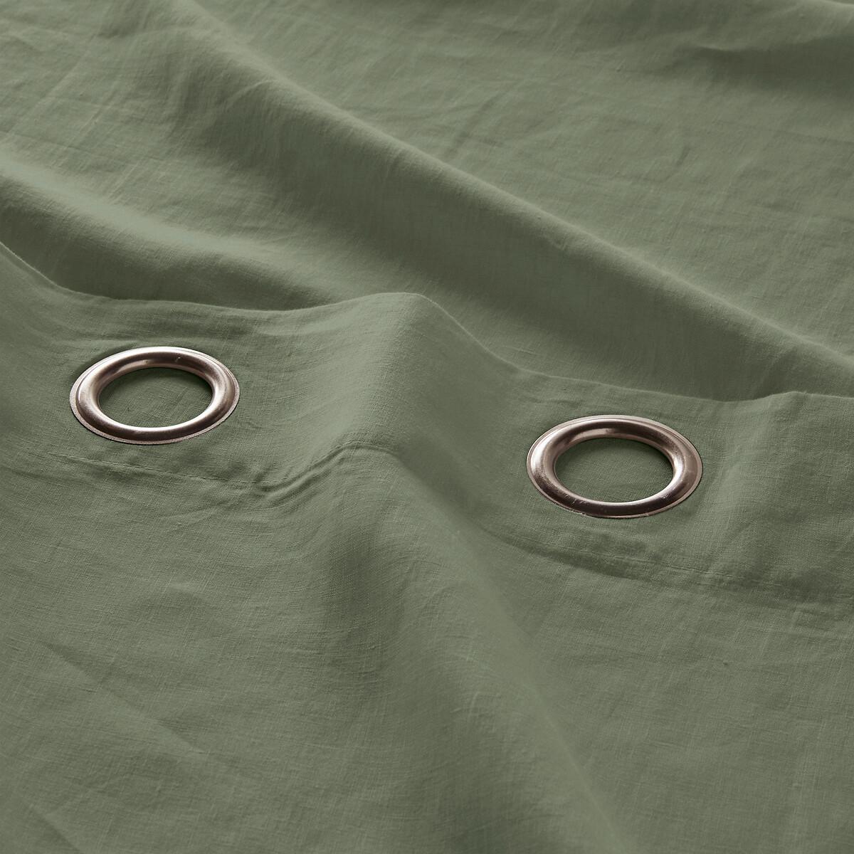Onega 100% Washed Linen Curtain with Eyelets – image 3