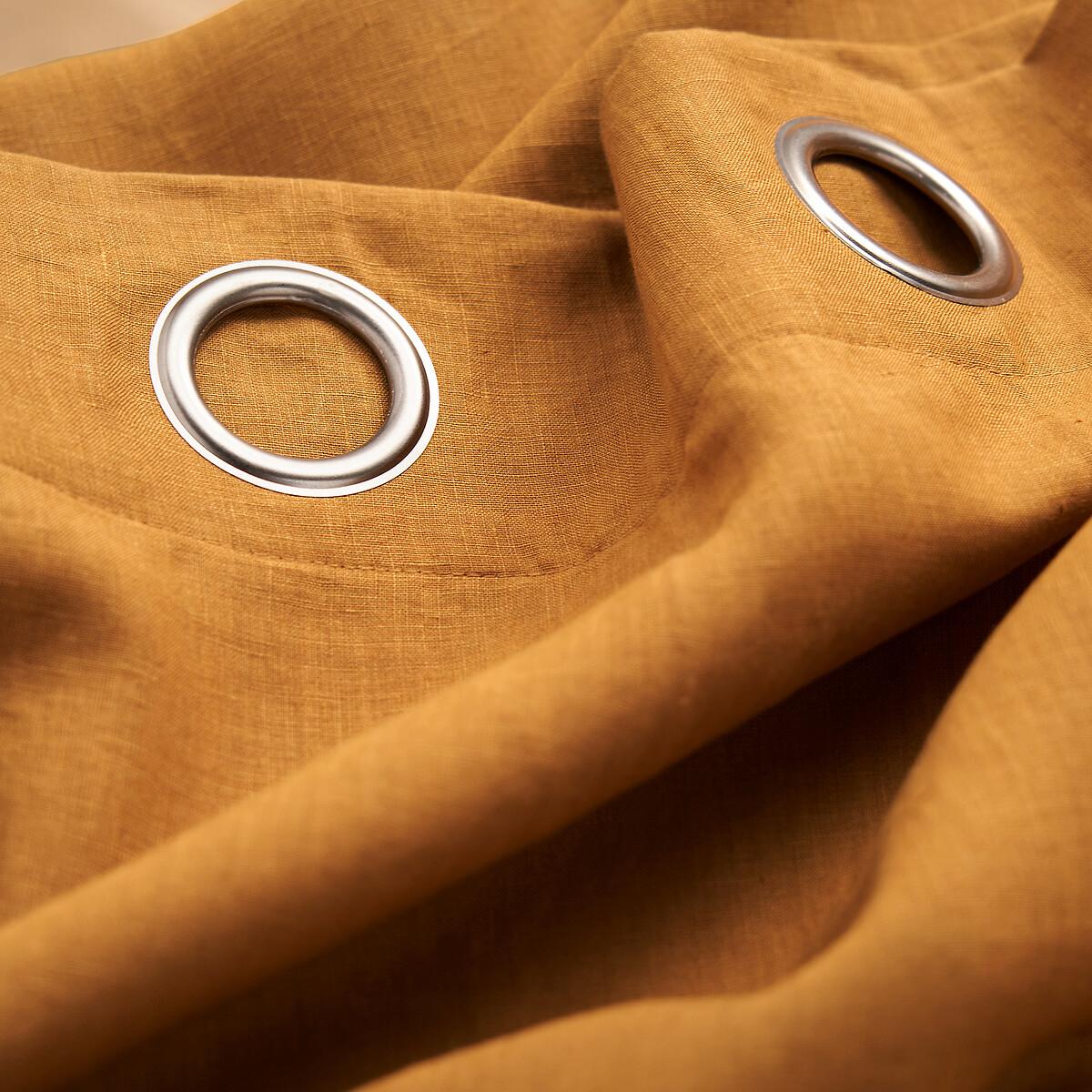 Onega 100% Washed Linen Curtain with Eyelets – image 6