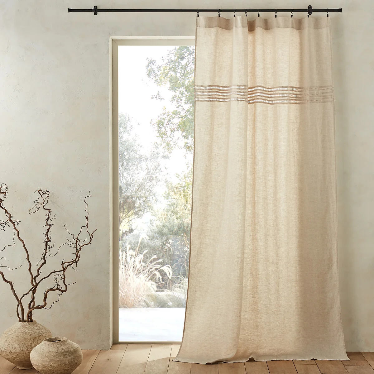 Scala Linen Curtain Panel – image 1