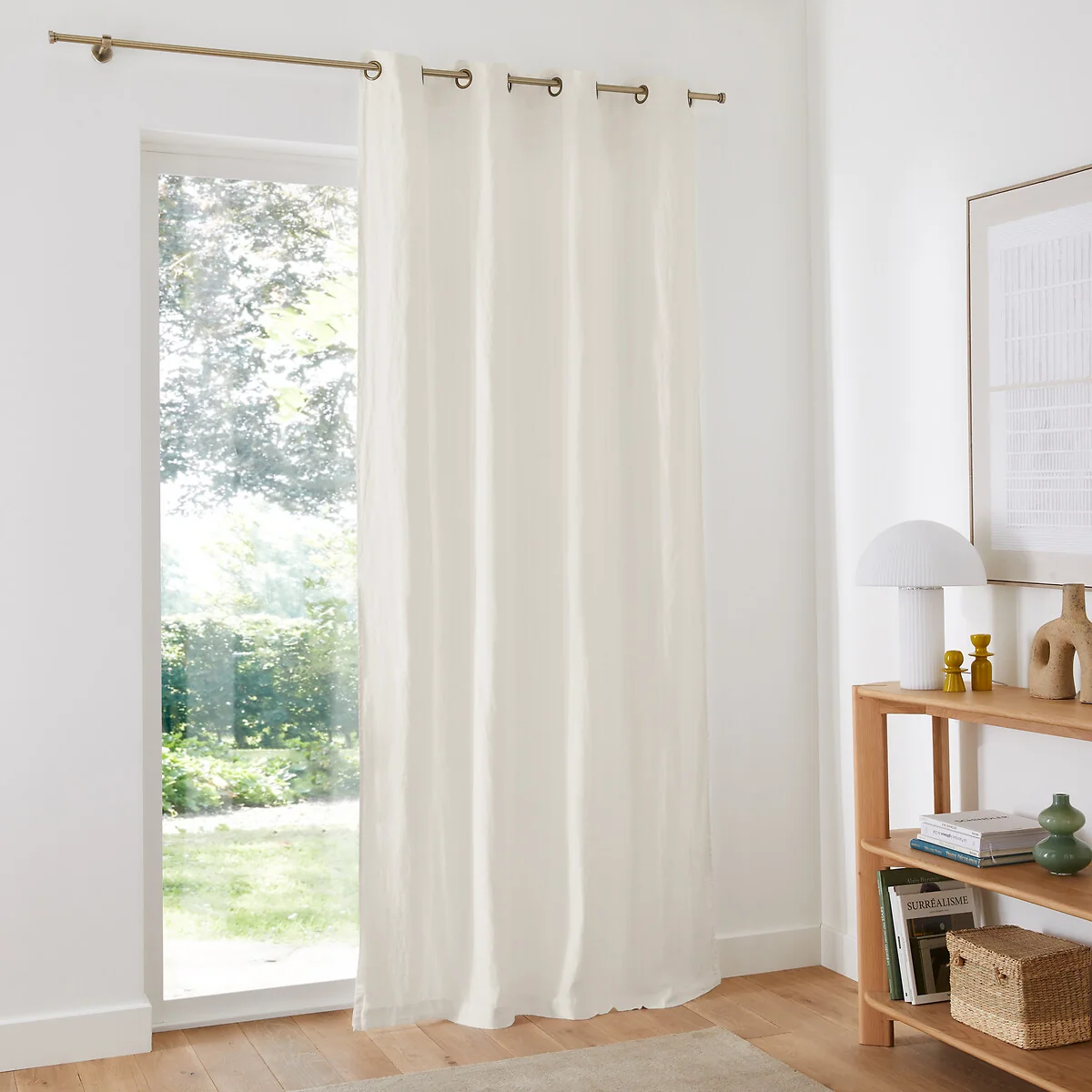 Elba Linen Curtain with Eyelets – image 3