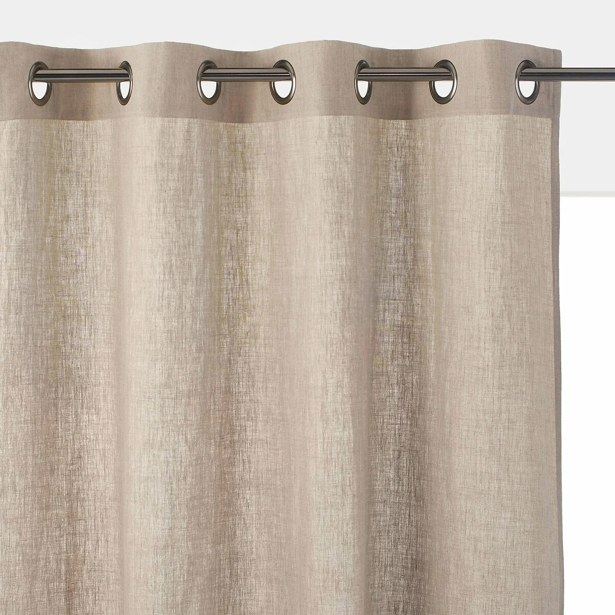 Onega 100% Washed Linen Radiator Curtain with Eyelets – image 1