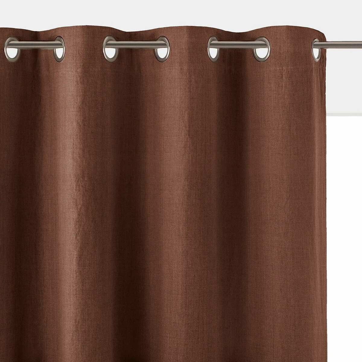 Onega 100% Washed Linen Eyelet Blackout Radiator Curtain – image 1
