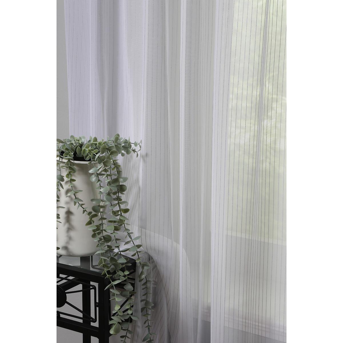 Metallic Stripe Voile Curtain Panel – image 3