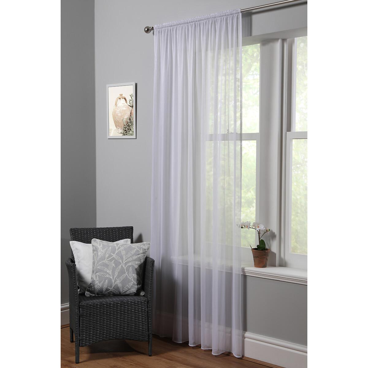 Metallic Stripe Voile Curtain Panel – image 7