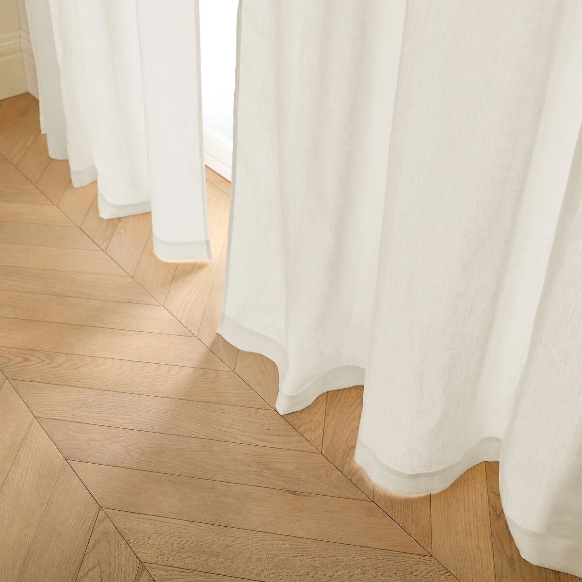 Private Ruffled Washed Linen Curtain – image 3