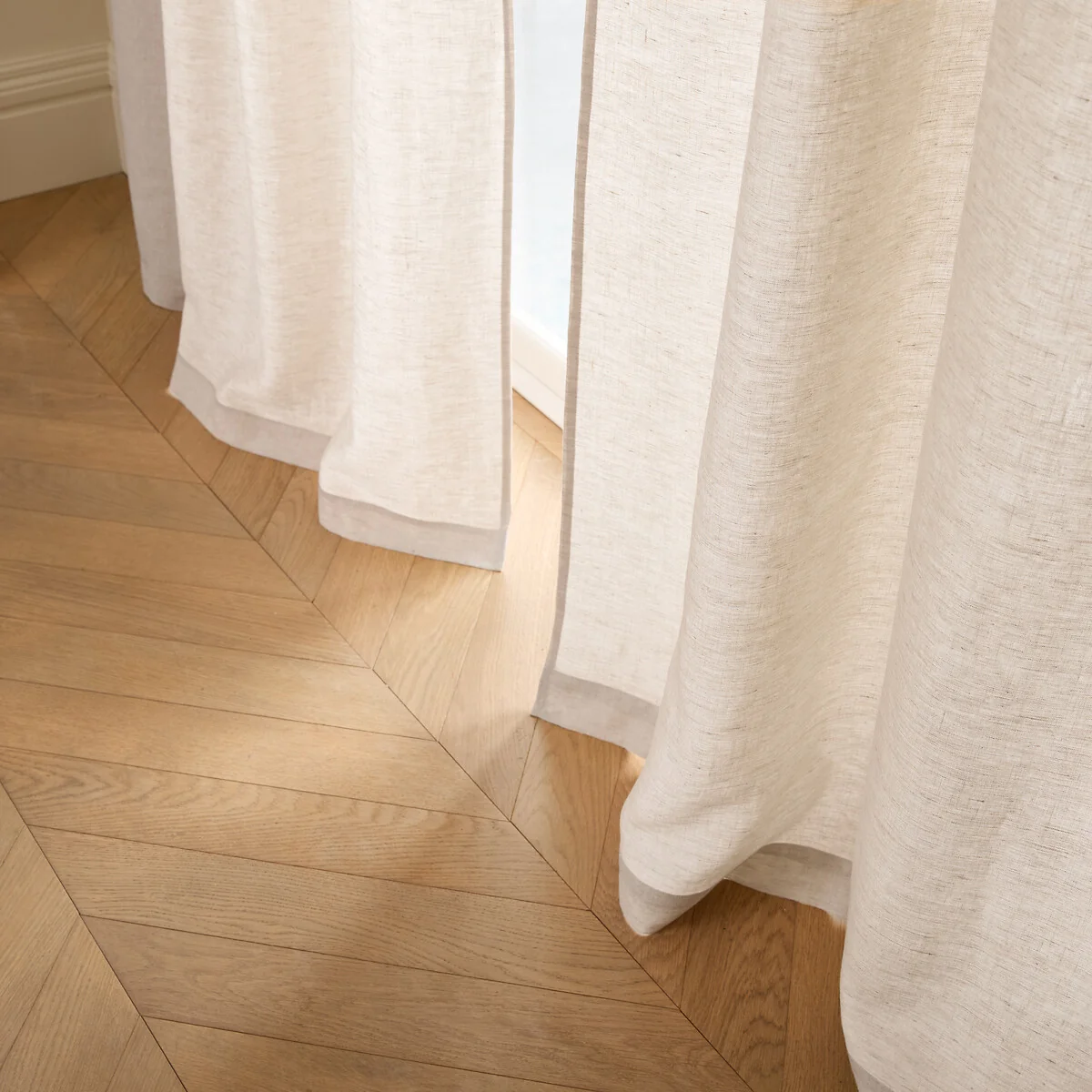 Private Ruffled Washed Linen Curtain – image 3
