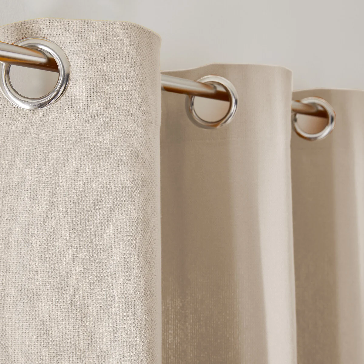 Panama Plain Single Cotton Curtain with Eyelets – image 6