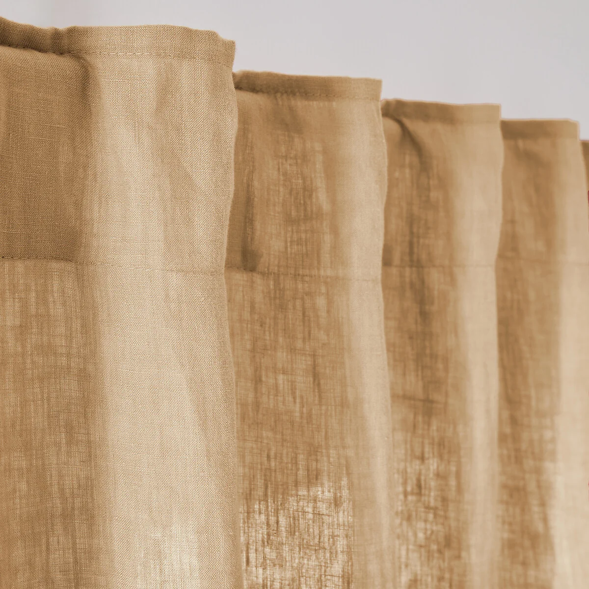 Onega Washed Linen Single Curtain with Concealed Tabs – image 6
