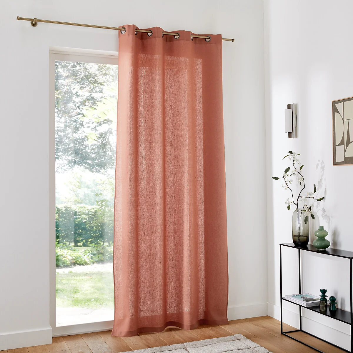 Onega 100% Washed Linen Curtain with Eyelets – image 3