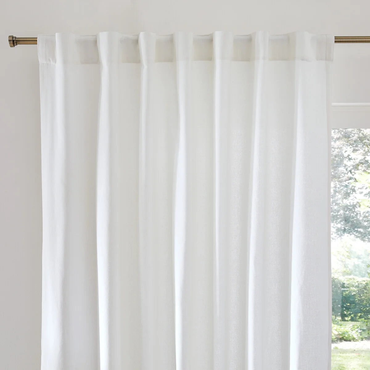 Scenario Single Cotton Curtain with Concealed Tabs – image 2