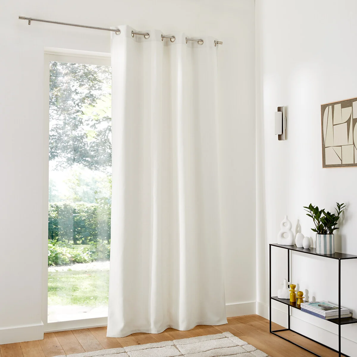 Montego Woven Effect Thermal Curtain with Eyelets – image 3