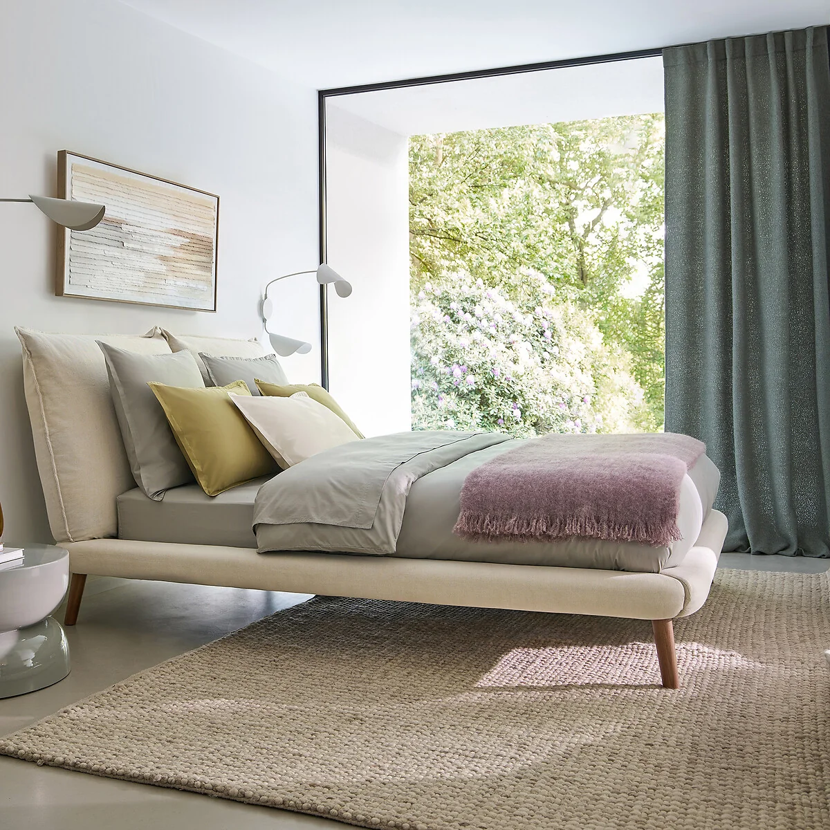 Belvini Curtain in Fleece with Hidden Tabs – image 2