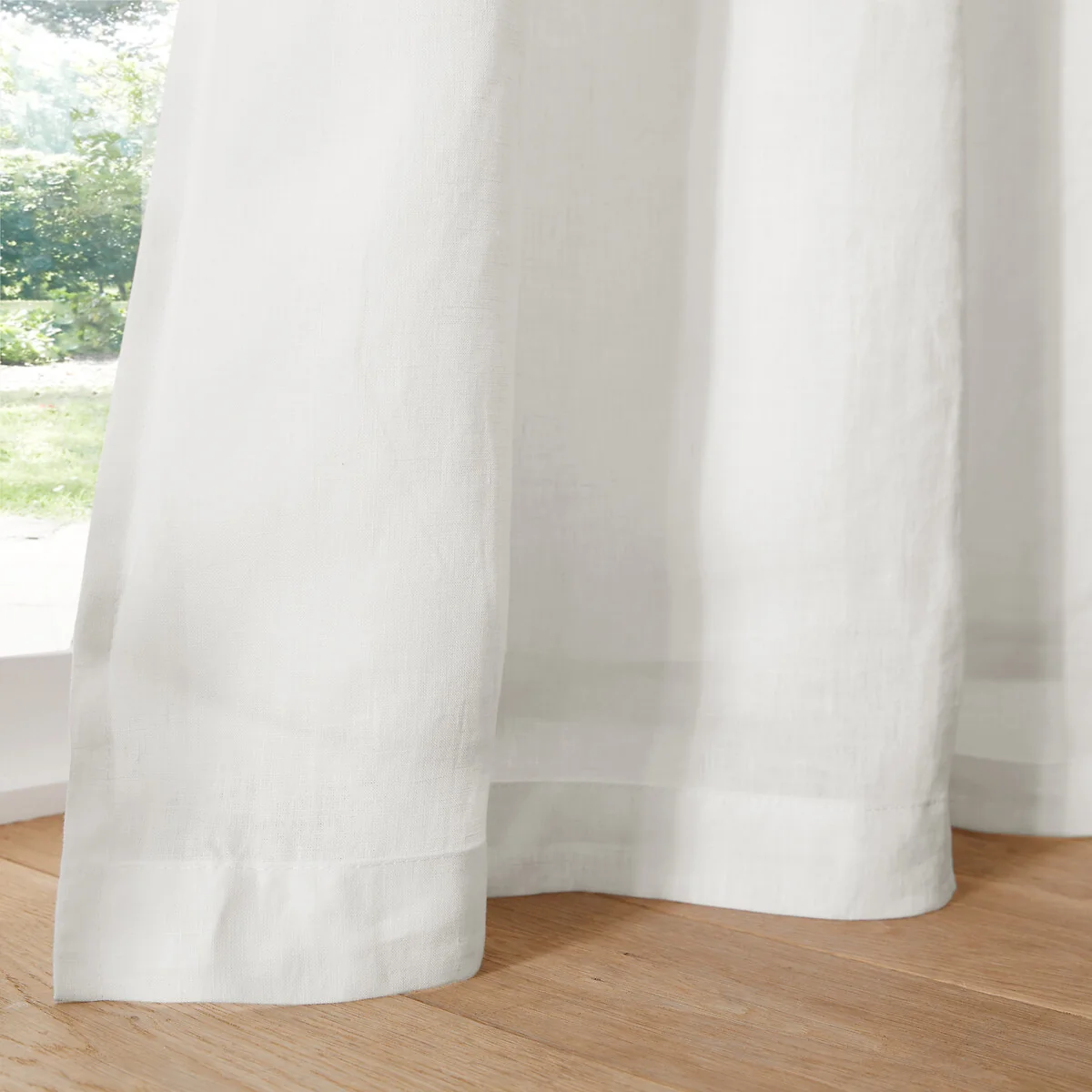 Onega Washed Linen Single Lined Blackout Curtain with Eyelets – image 4