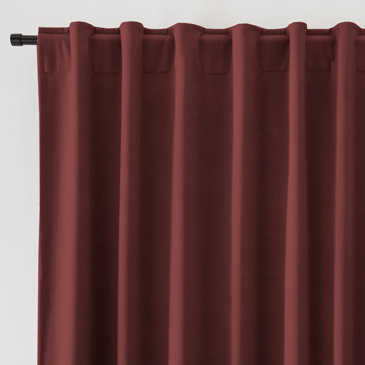 Velvet 100% Cotton Thermal Curtain with Hidden Tabs – image 2