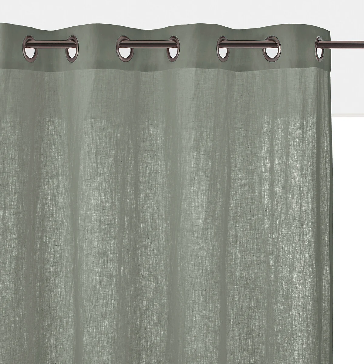 Onega 100% Washed Linen Radiator Curtain with Eyelets – image 1
