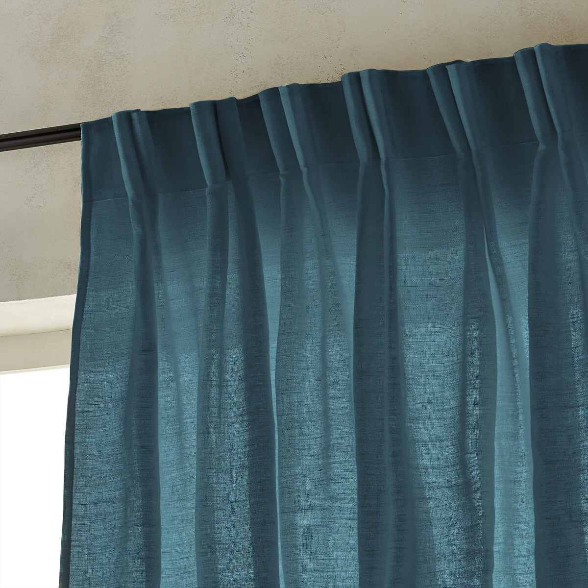 Colin Pure Linen Curtain with Flemish Pleats – image 2