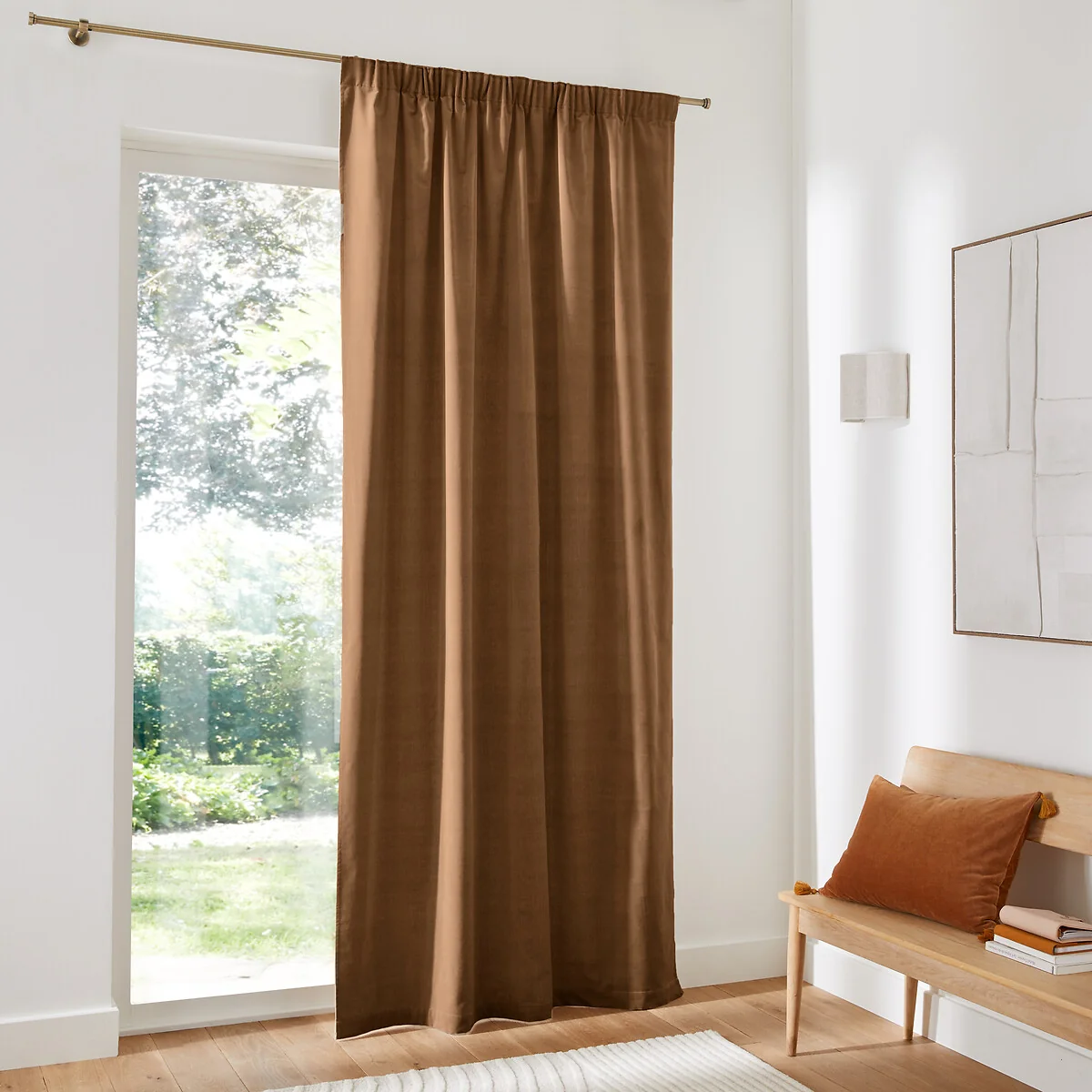 Velvet Gathered Braid Velvet Curtain – image 3