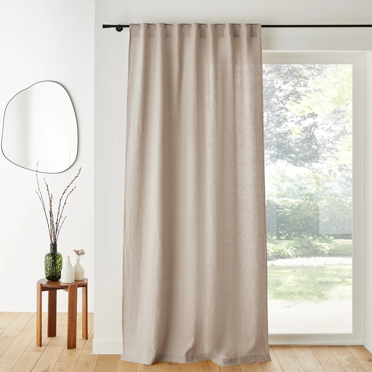 Elba Hidden Tab Linen Curtain – image 1