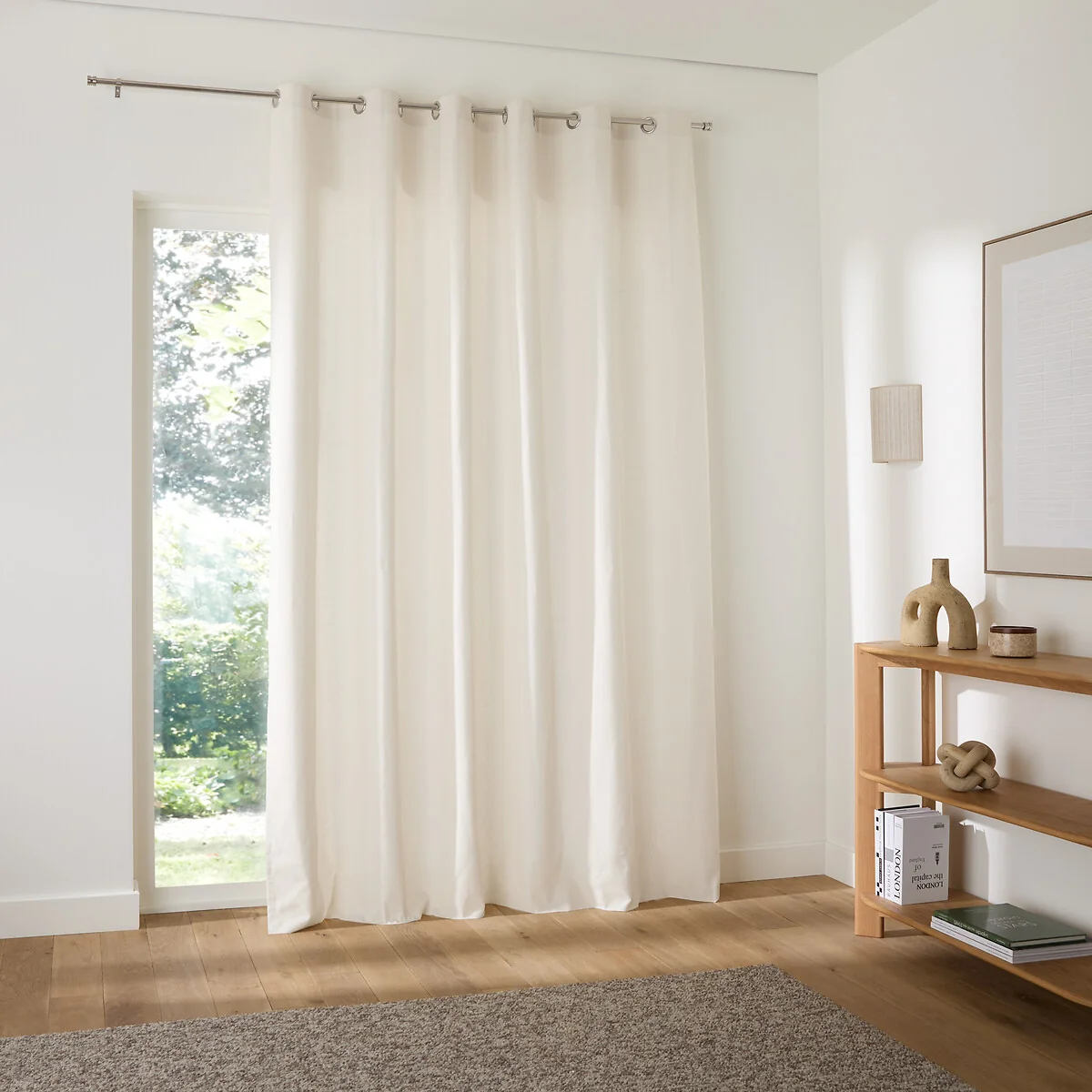 Scenario Single Extra Wide Cotton Curtain with Eyelets – image 2