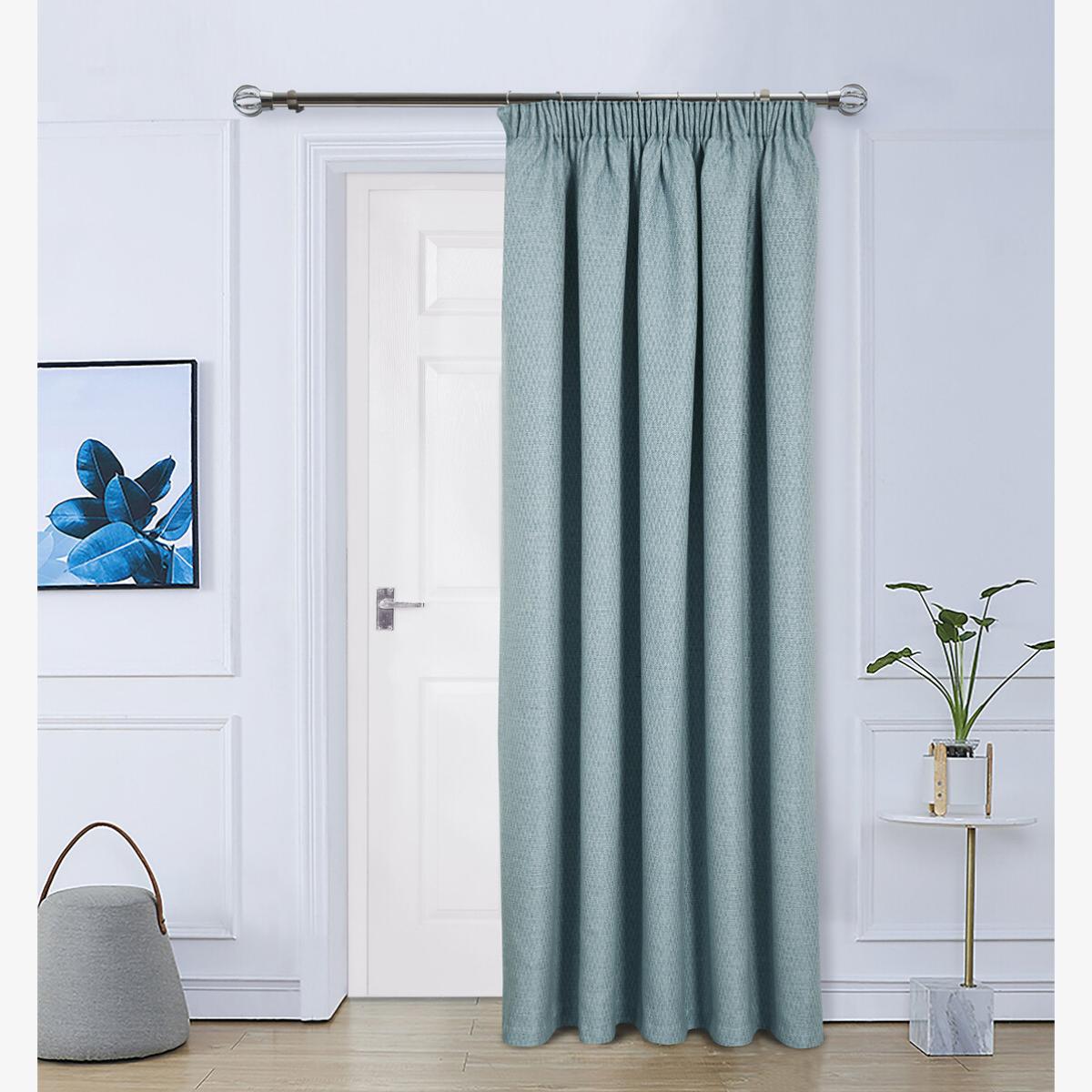 Herringbone Blackout Lined Door Curtain – image 1
