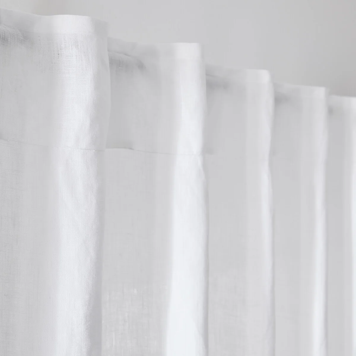 Onega Washed Linen Radiator Curtain with Hidden Fixings – image 4