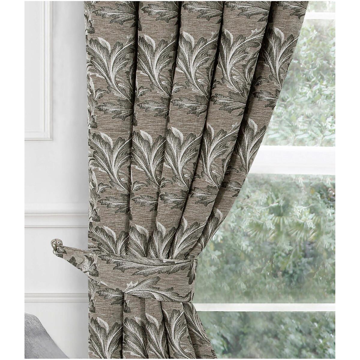Chenille Pencil Pleat Lined Curtains – image 3