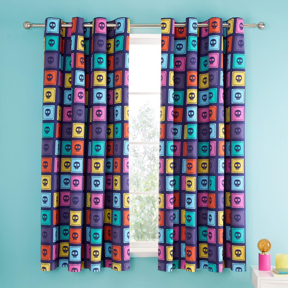 Sugar Skulls Fiesta Curtains – image 3