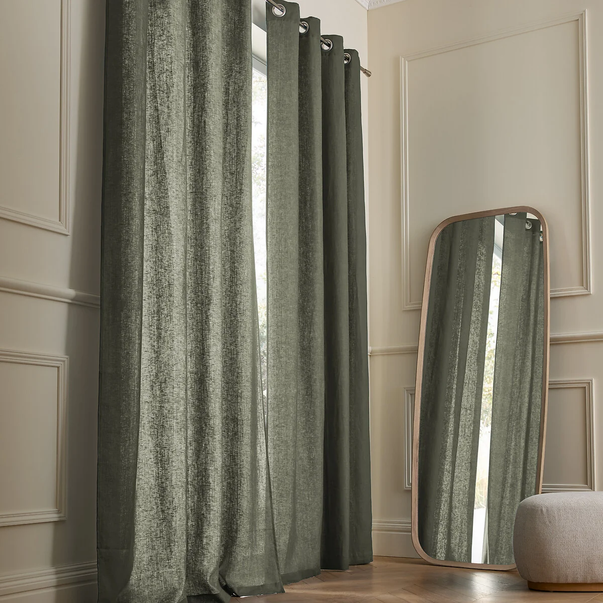 Private Washed Linen Curtain with Eyelets – image 1