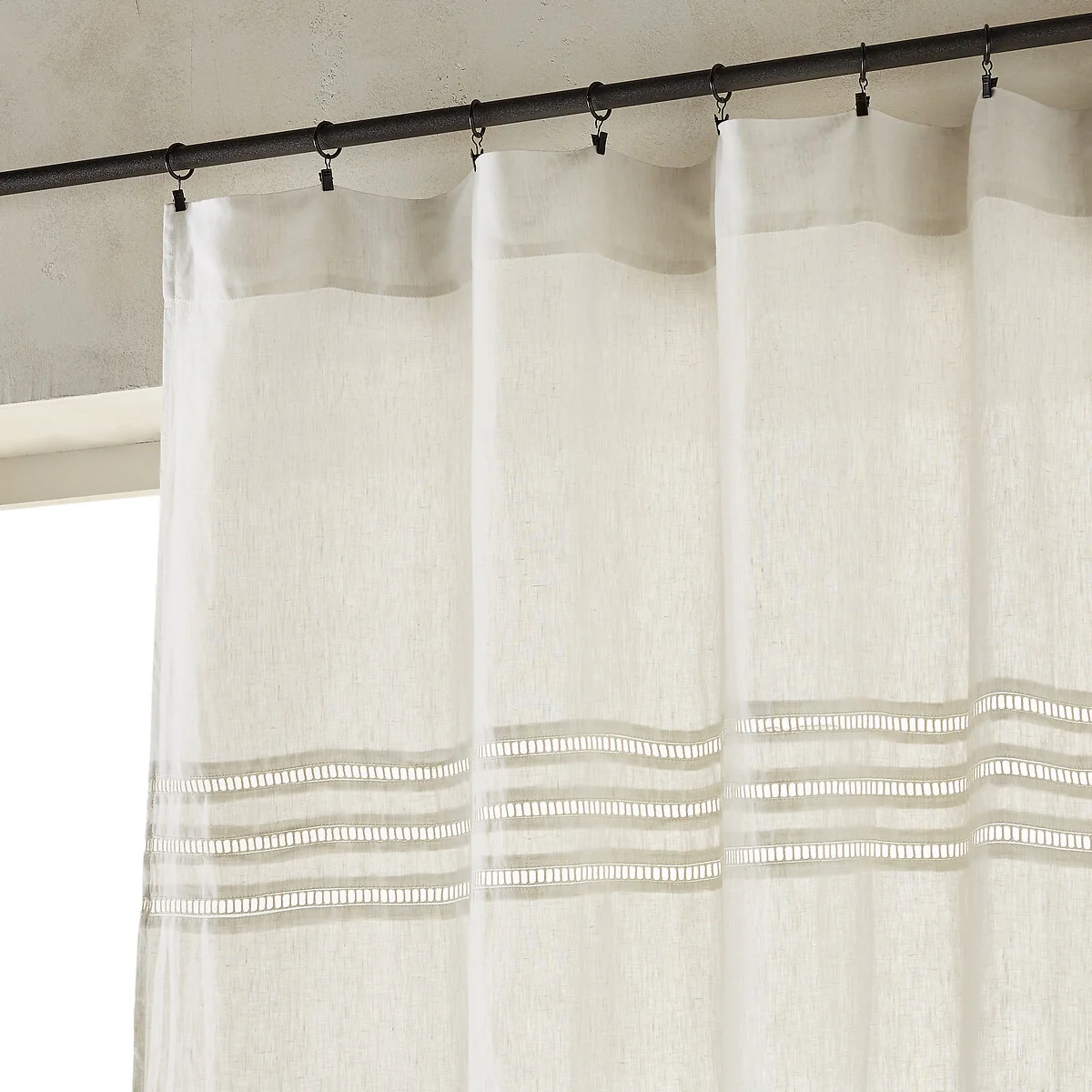 Scala 100% Linen Curtain Panel – image 2