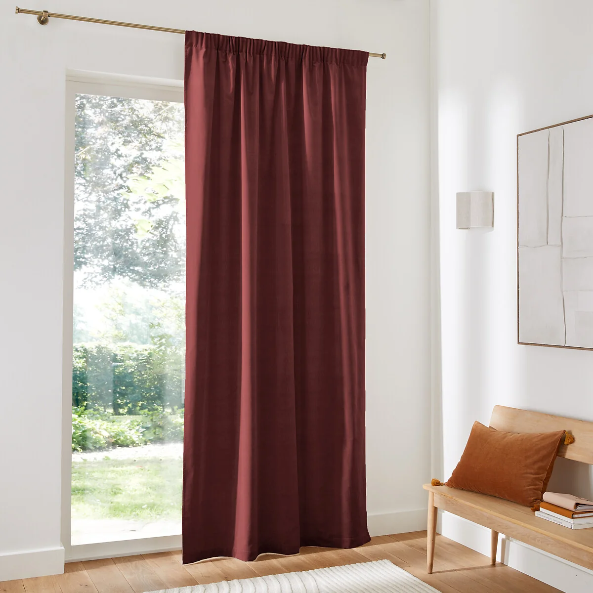 Velvet Gathered Braid Velvet Curtain – image 3