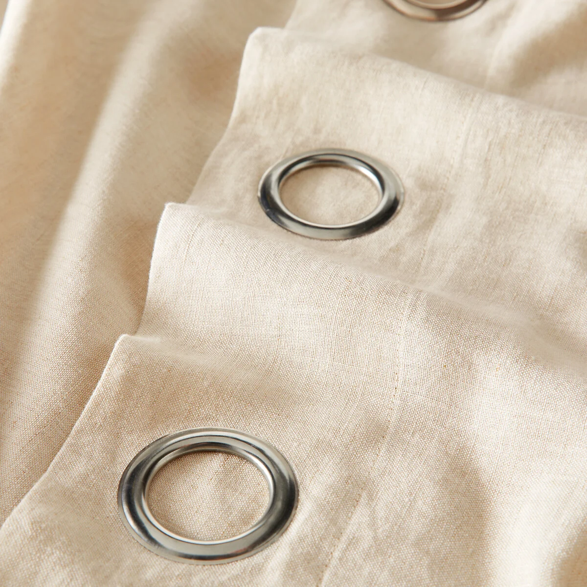 Private 100% Pre-Washed Linen Curtain with Eyelets – image 6