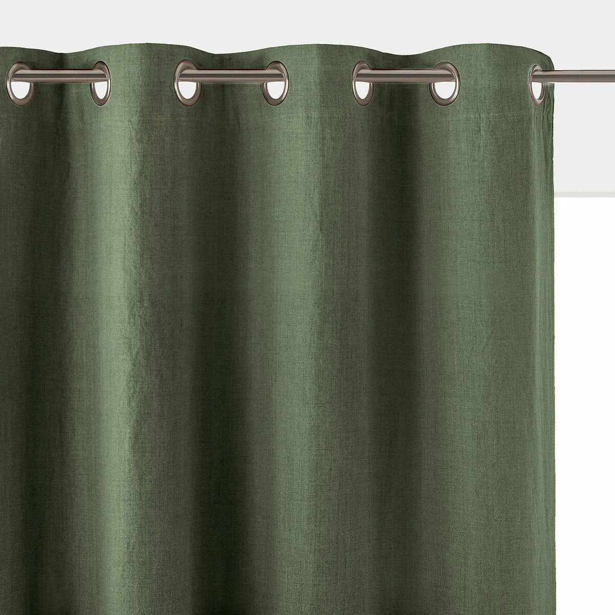 Onega 100% Washed Linen Eyelet Blackout Radiator Curtain – image 1