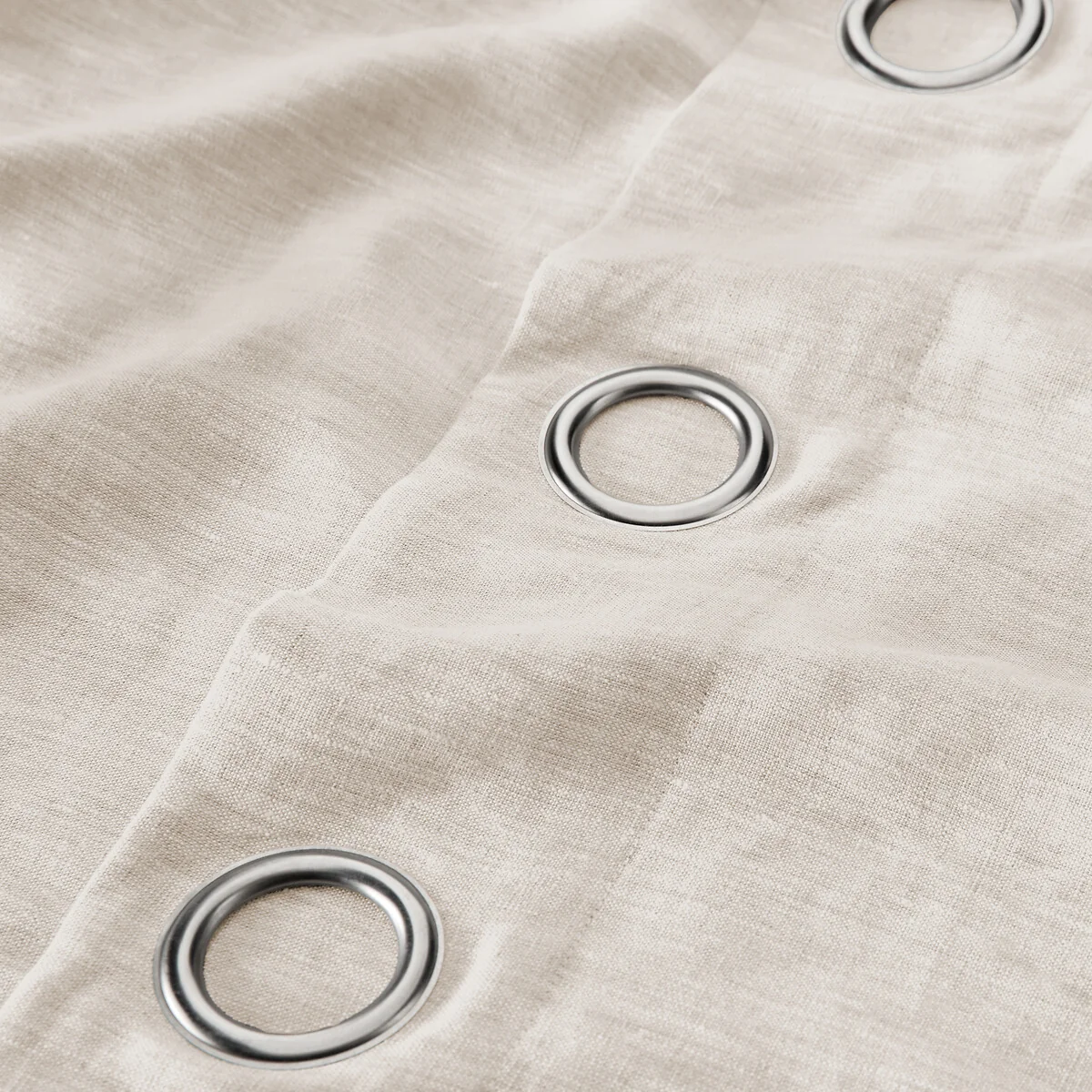 Private Single Lined Pre-Washed Linen Curtain with Eyelets – image 6