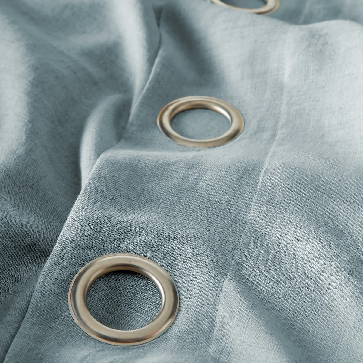 Private Single Lined Pre-Washed Linen Curtain with Eyelets – image 6