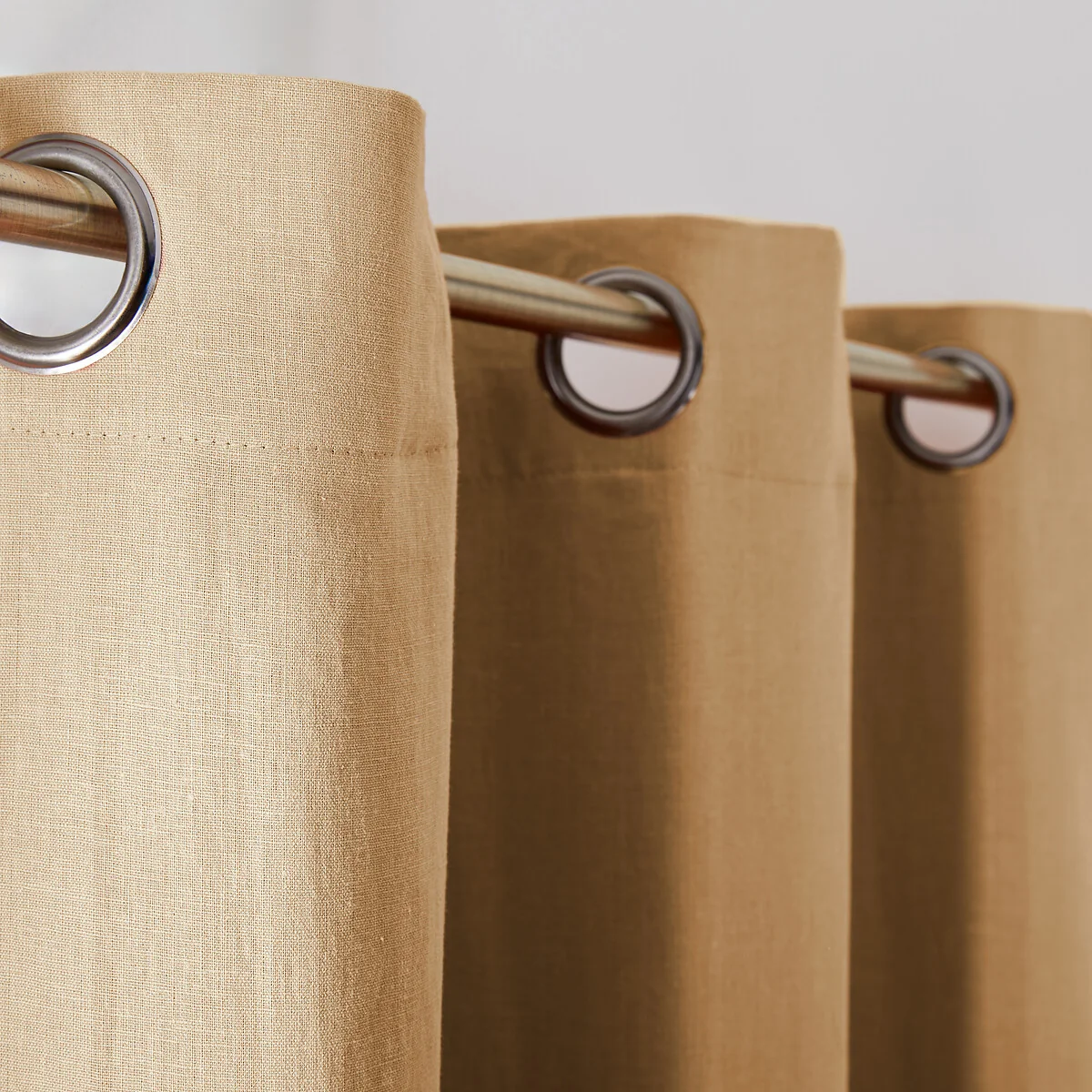 Onega 100% Washed Linen Eyelet Blackout Radiator Curtain – image 4