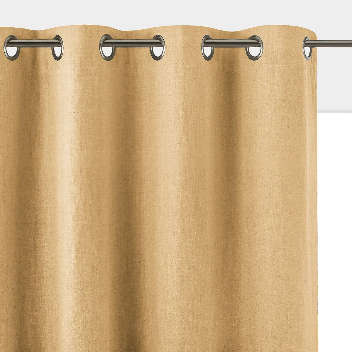 Onega 100% Washed Linen Eyelet Blackout Radiator Curtain – image 1