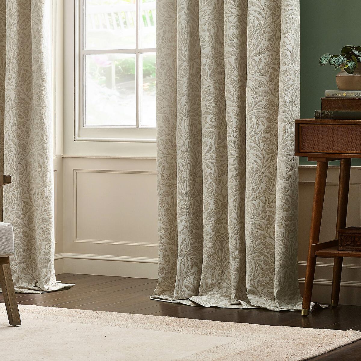 Acorn Tonal Jacquard Pencil Pleat Curtains – image 3