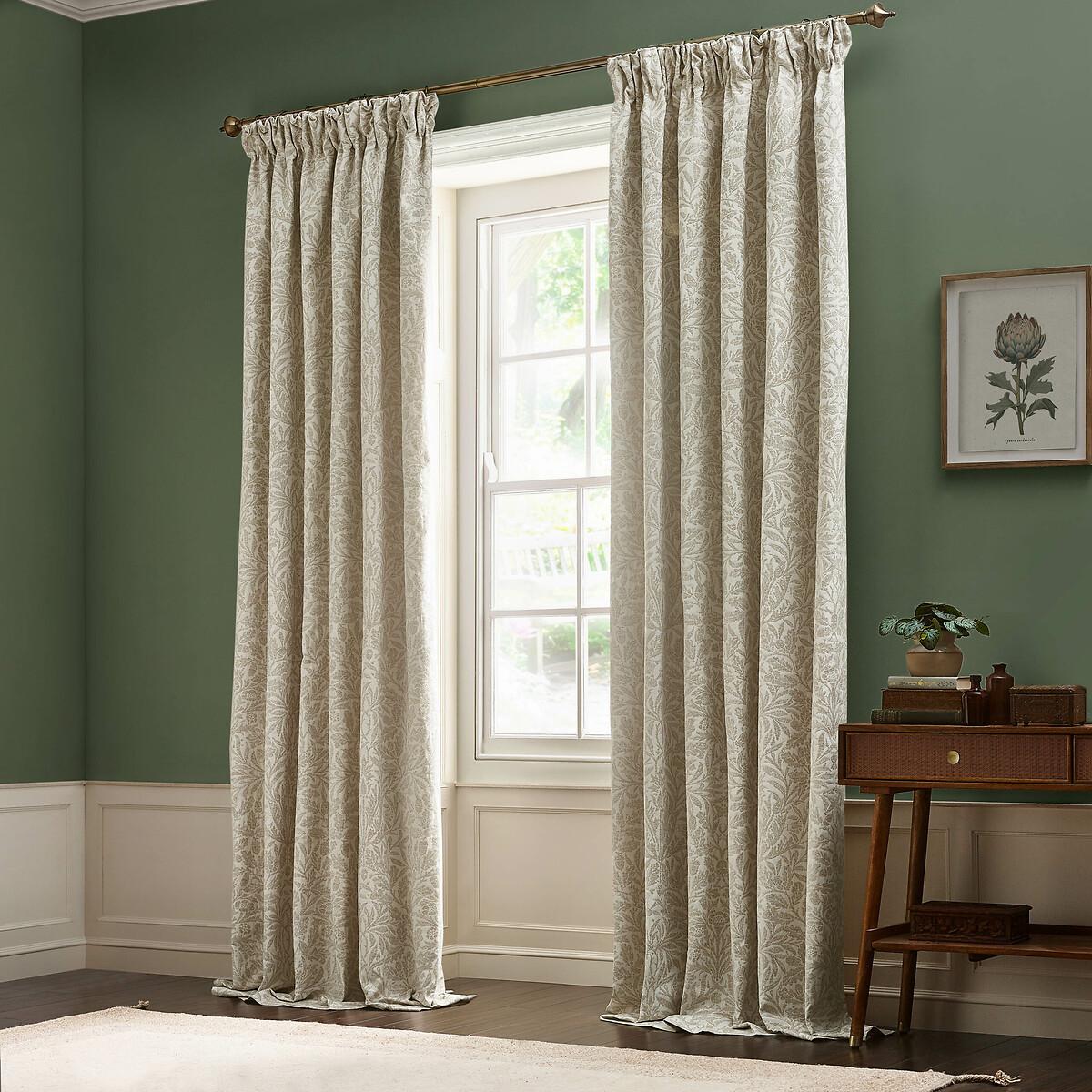 Acorn Tonal Jacquard Pencil Pleat Curtains – image 4