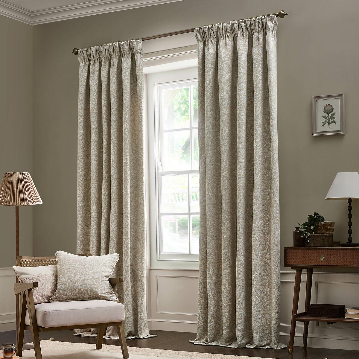 Acorn Tonal Jacquard Pencil Pleat Curtains – image 7