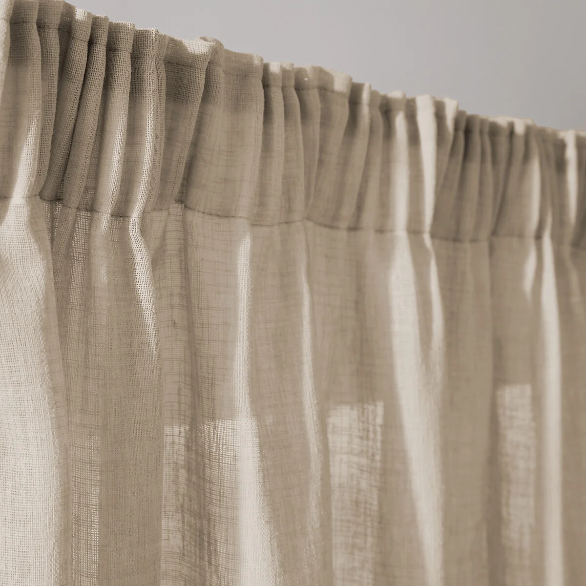 Nyong Gathered Braid Linen Effect Sheer Curtain – image 6