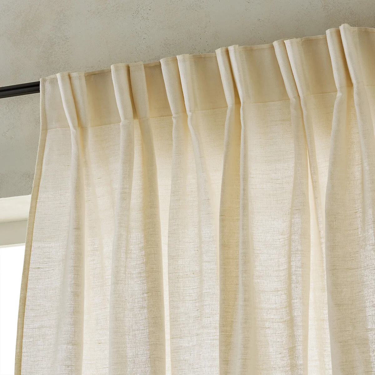 Colin Pure Linen Curtain with Flemish Pleats – image 2