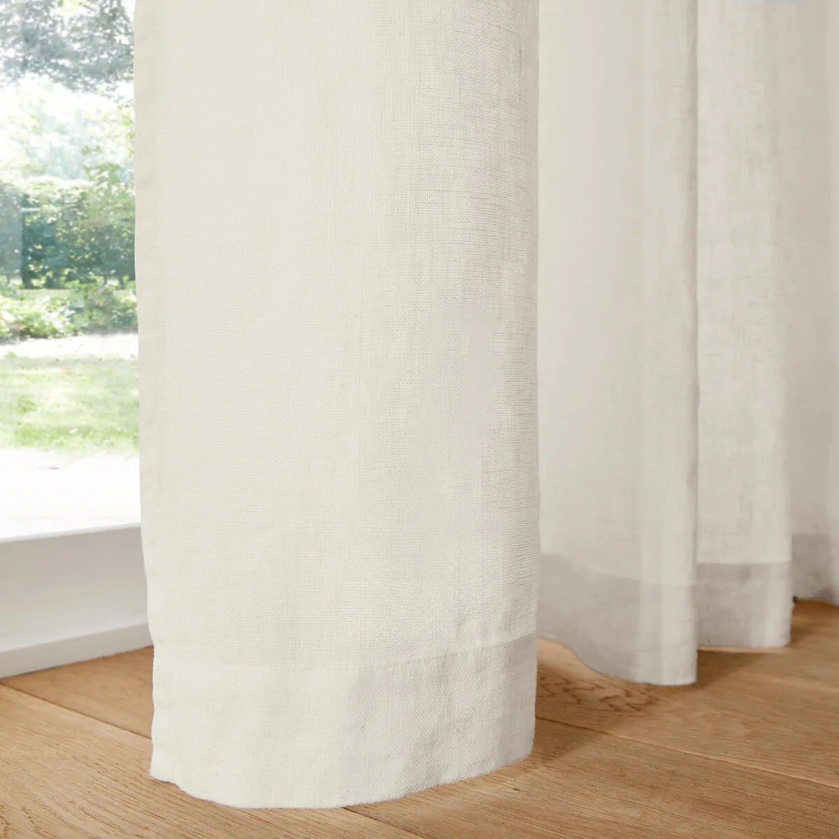 Elba Linen Curtain with Gathered Braid Finish – image 4